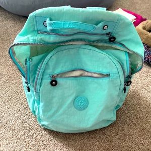 Kipling backpack, teal, preloved